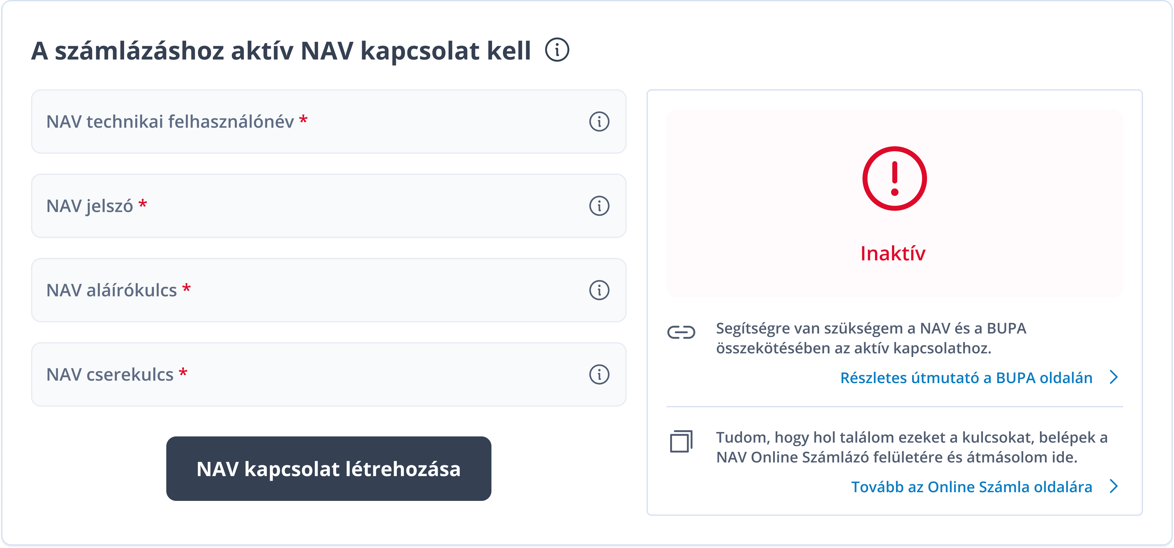 Technikai felhasználó létrehozása