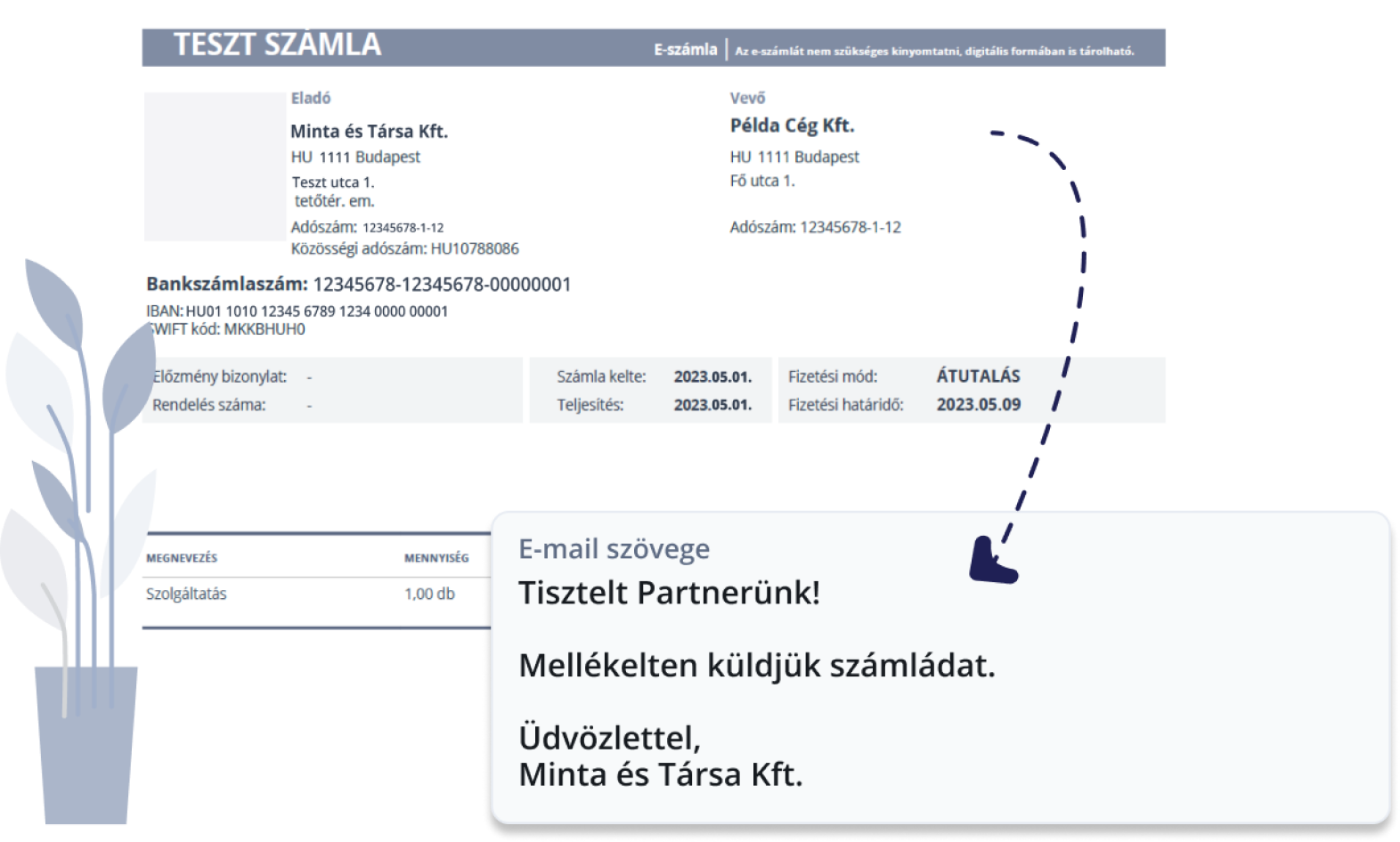 Küldés pár kattintással illusztráció